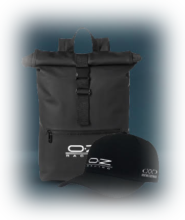 Zaino e cappellino OZ Racing